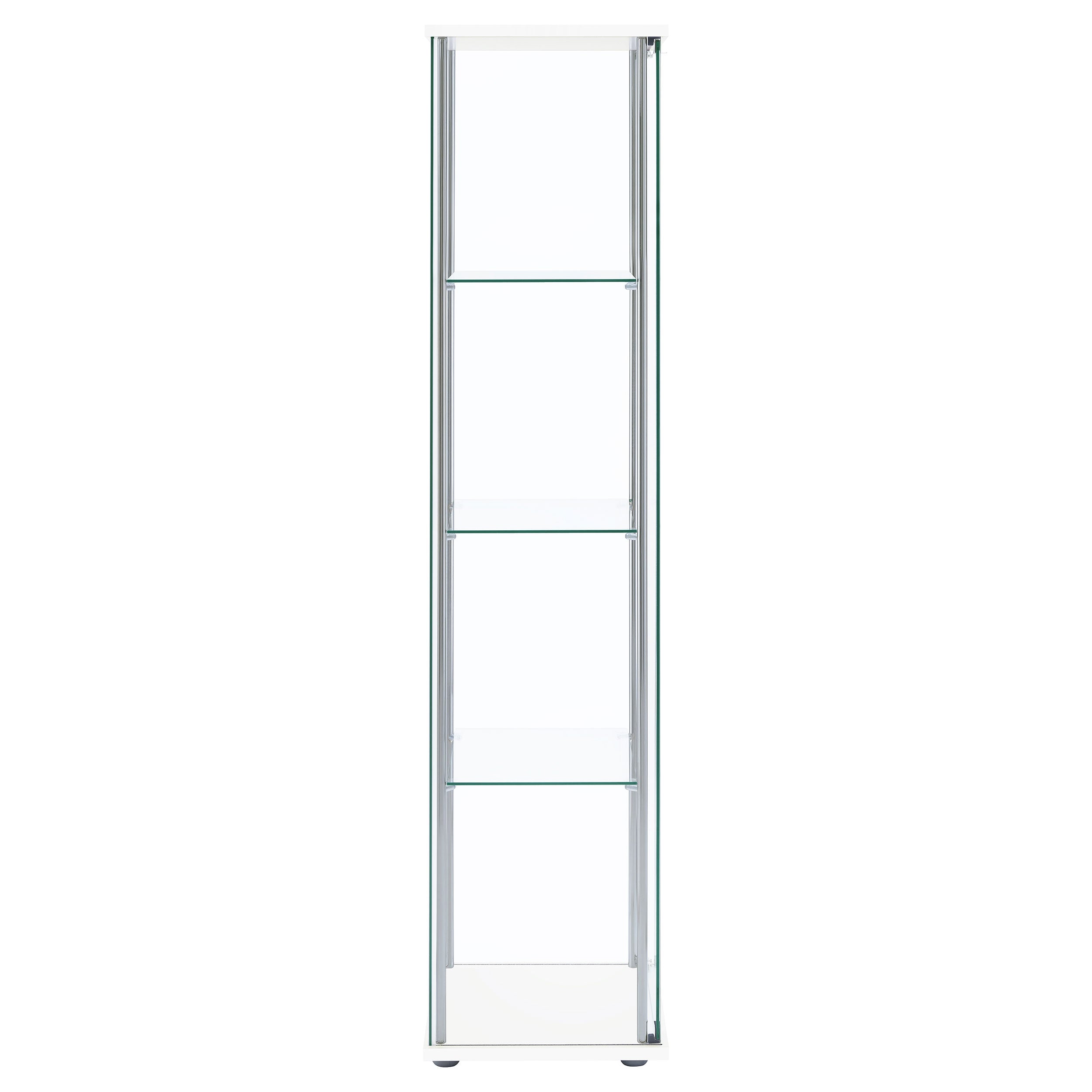 Bellatrix 4-shelf Clear Glass Curio Cabinet