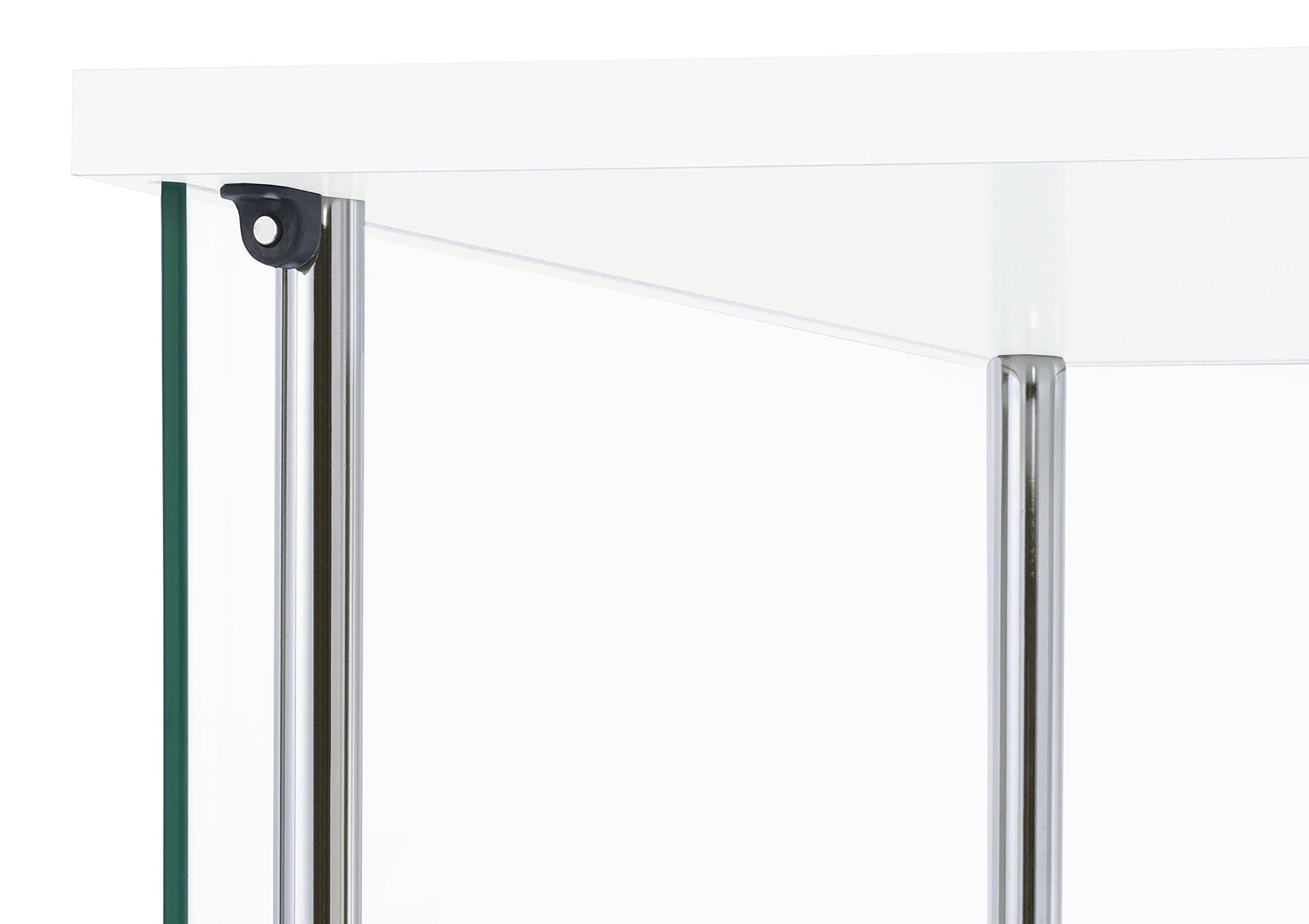 Bellatrix 4-shelf Clear Glass Curio Cabinet