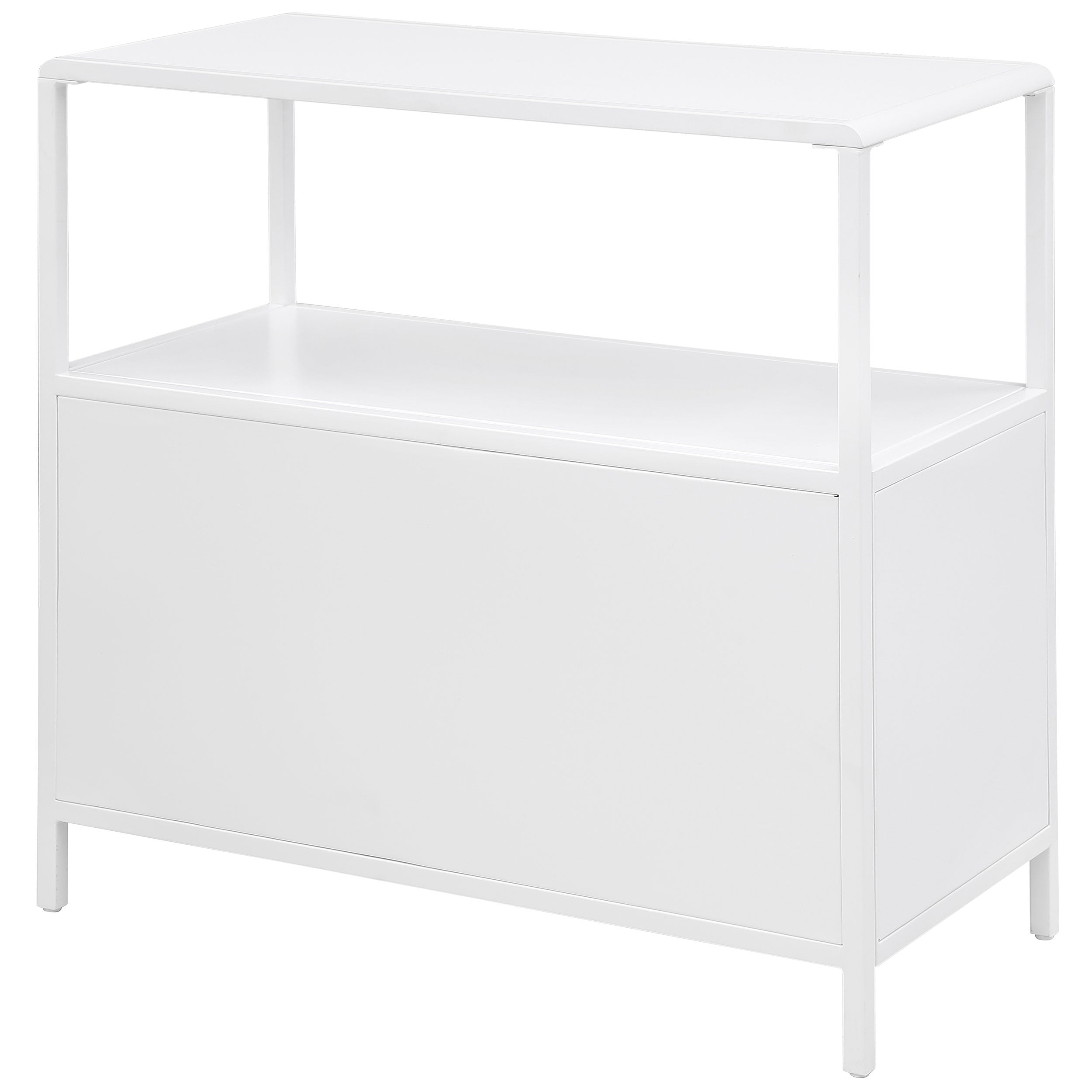 Amherst 2-door Radio Weave Cane Metal Accent Cabinet