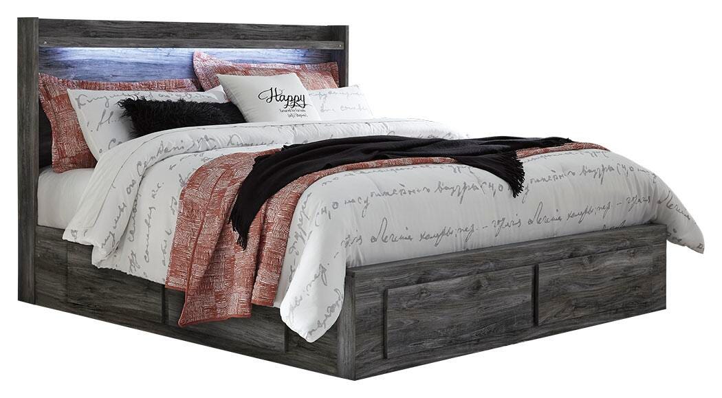 Baystorm Panel Bed with 4 Storage Drawers