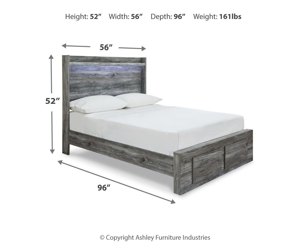 Baystorm Panel Bed with 2 Storage Drawers
