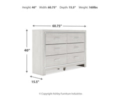 Altyra Six Drawer Dresser
