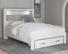 Altyra Upholstered Bookcase Bed with Storage