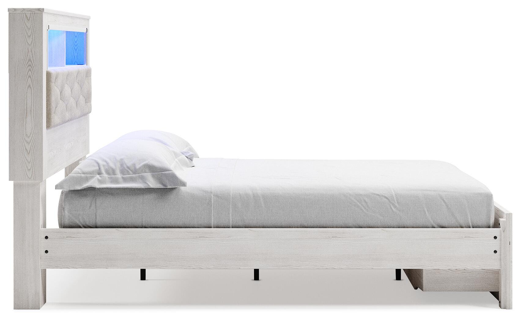 Altyra Upholstered Bookcase Bed with Storage
