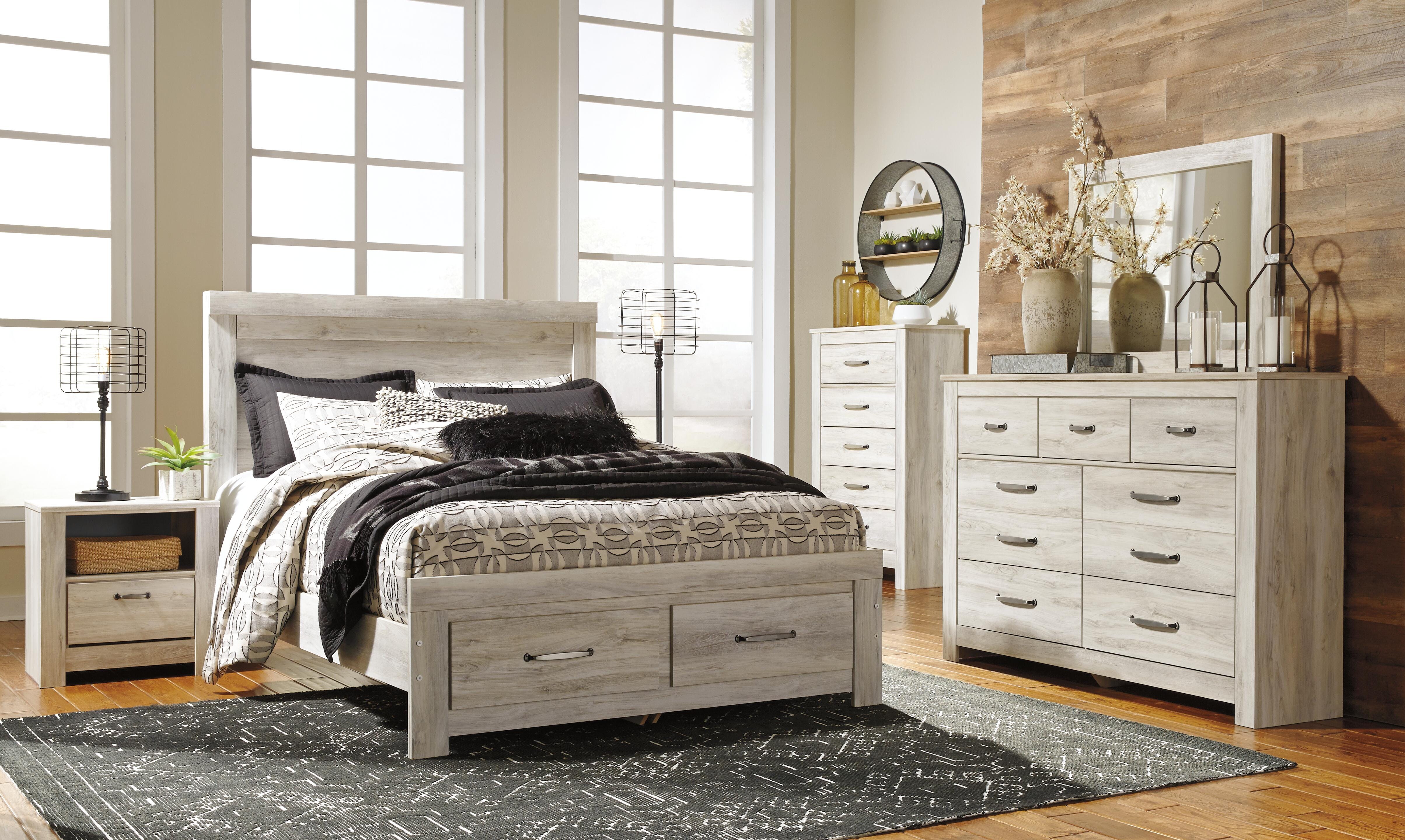 Bellaby Platform Bed with 2 Storage Drawers