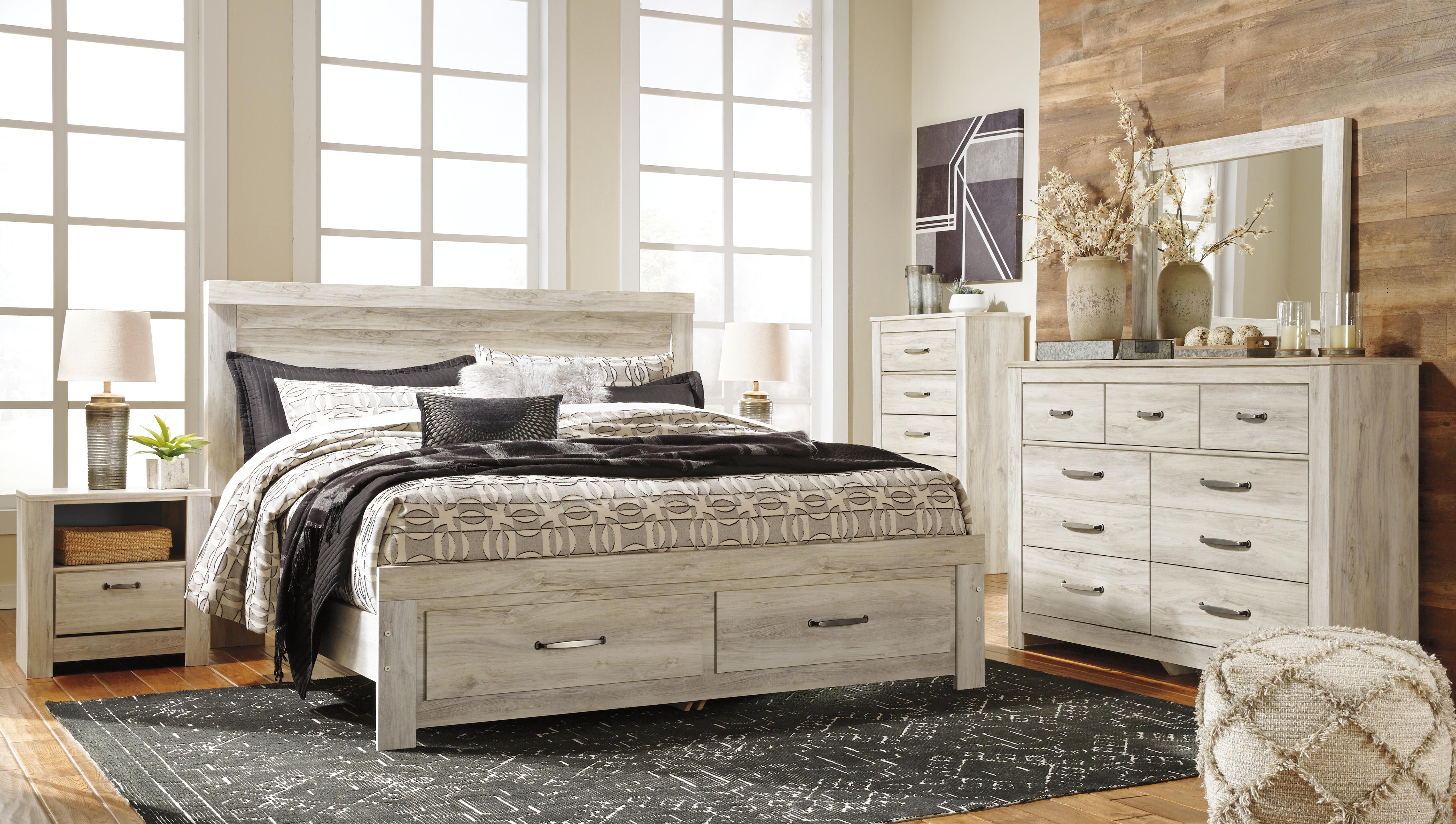 Bellaby Platform Bed with 2 Storage Drawers