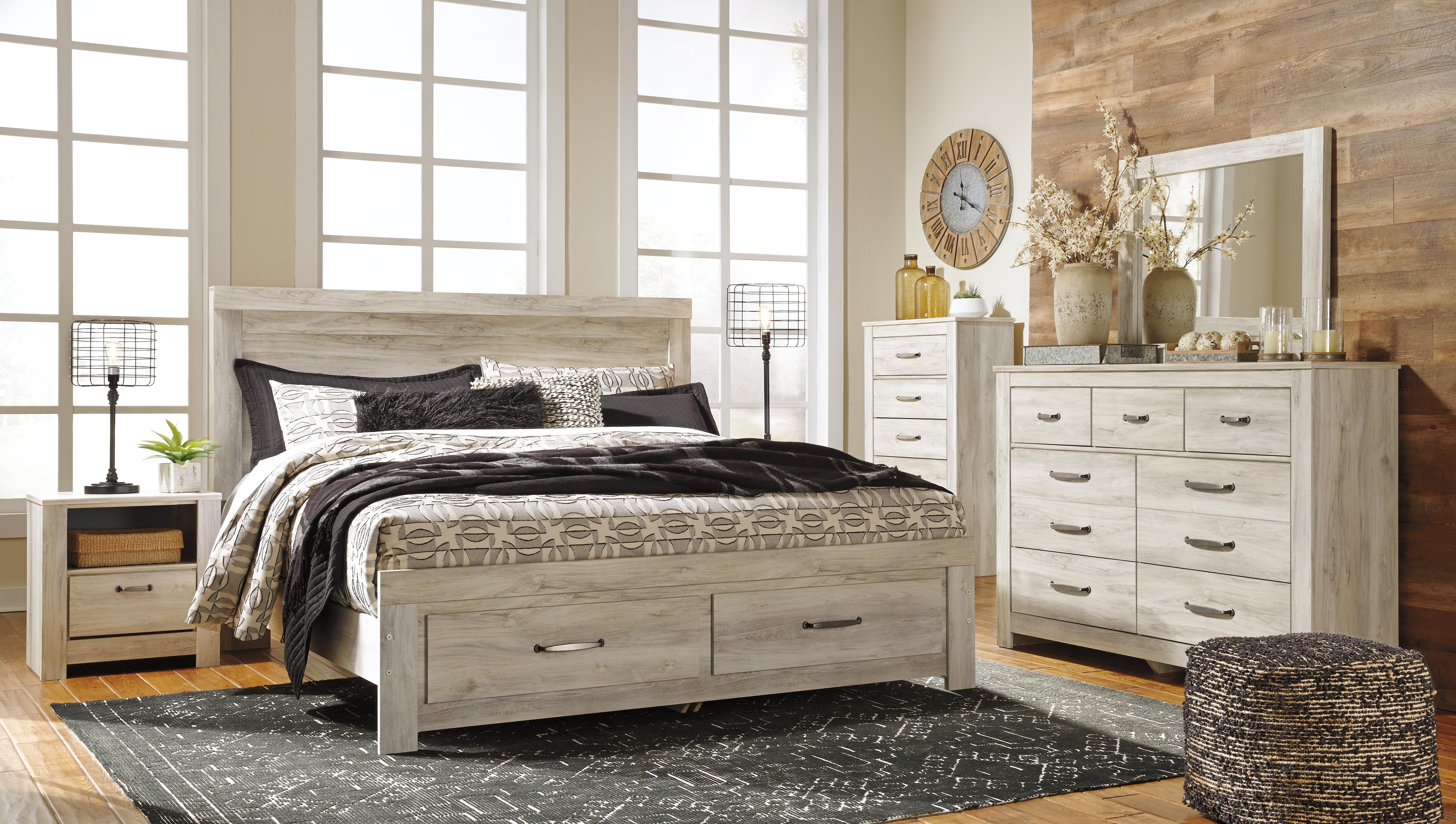 Bellaby Platform Bed with 2 Storage Drawers