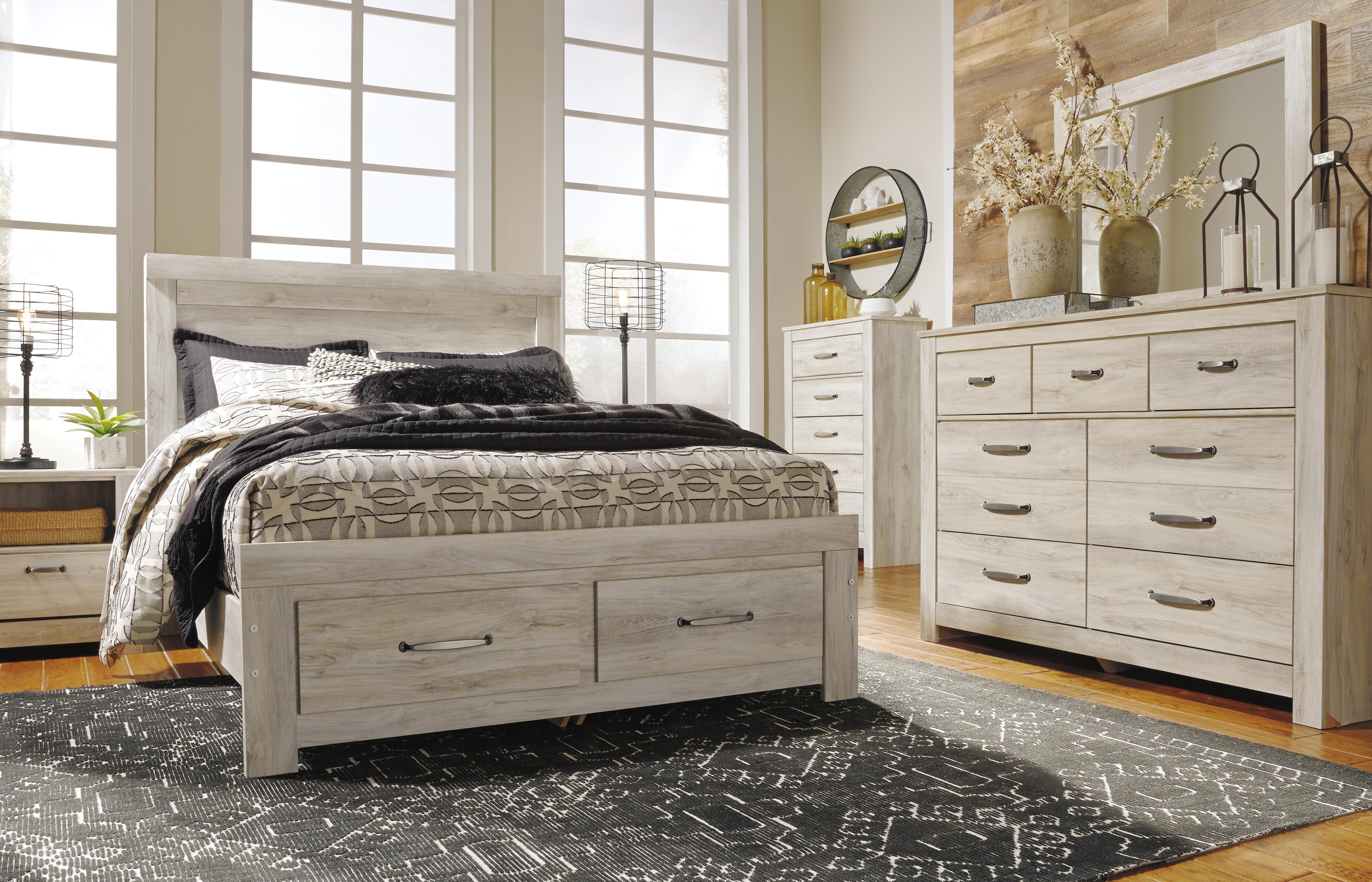 Bellaby Panel Headboard Bed Bedroom Set