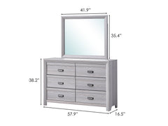 Adelaide Dresser Mirror Drift Wood