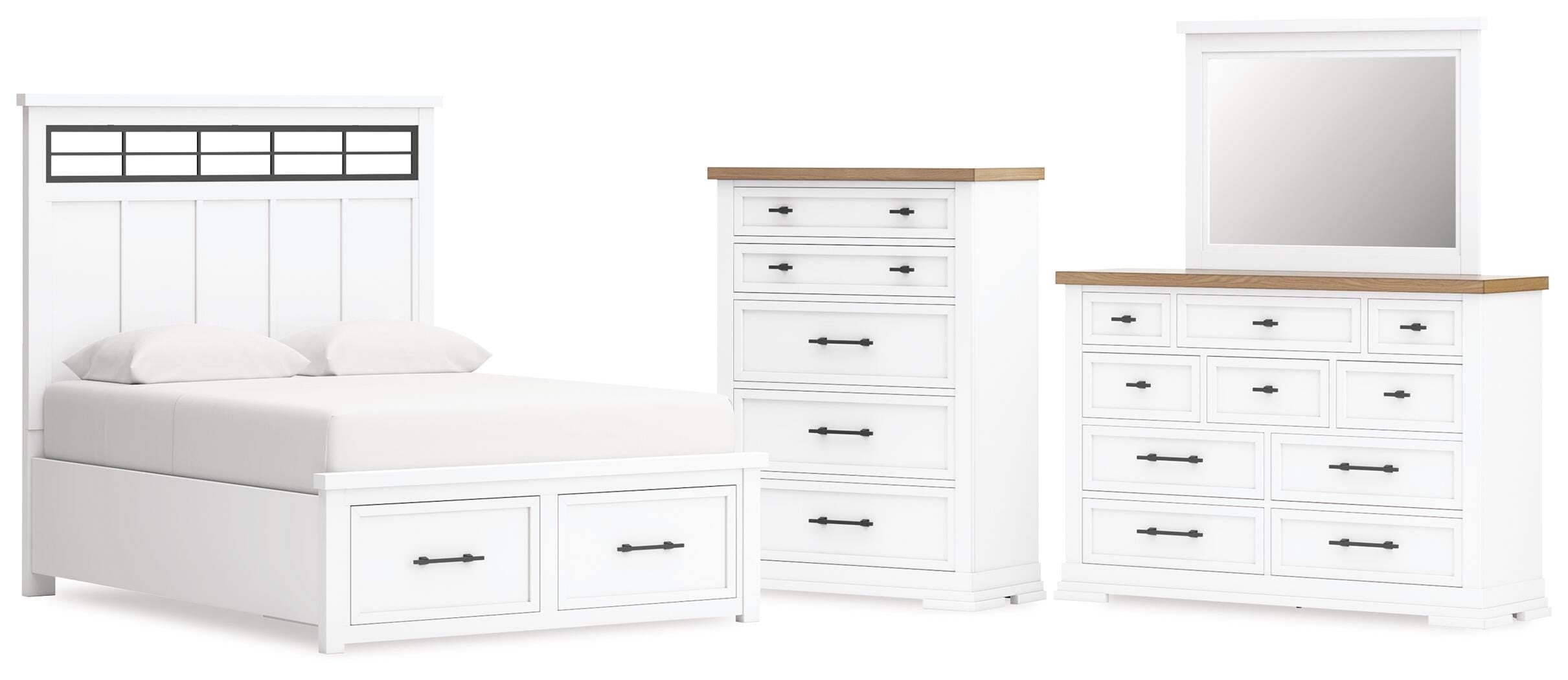 Ashbryn Panel Storage Bed Bedroom Set