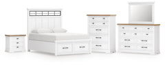 Ashbryn Panel Storage Bed Bedroom Set