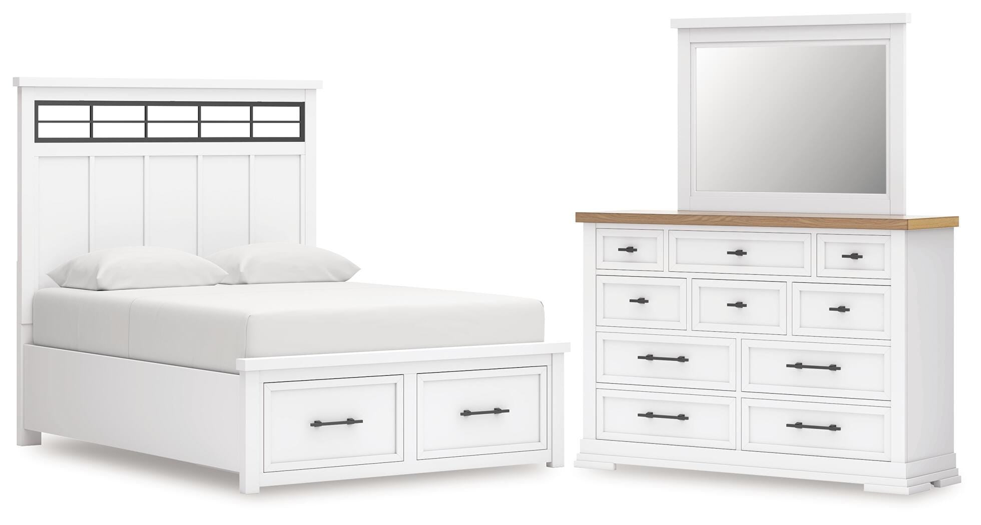Ashbryn Panel Storage Bed Bedroom Set