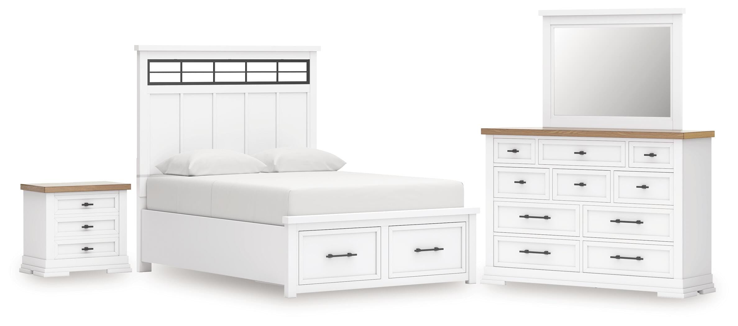 Ashbryn Panel Storage Bed Bedroom Set