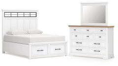 Ashbryn Panel Storage Bed Bedroom Set
