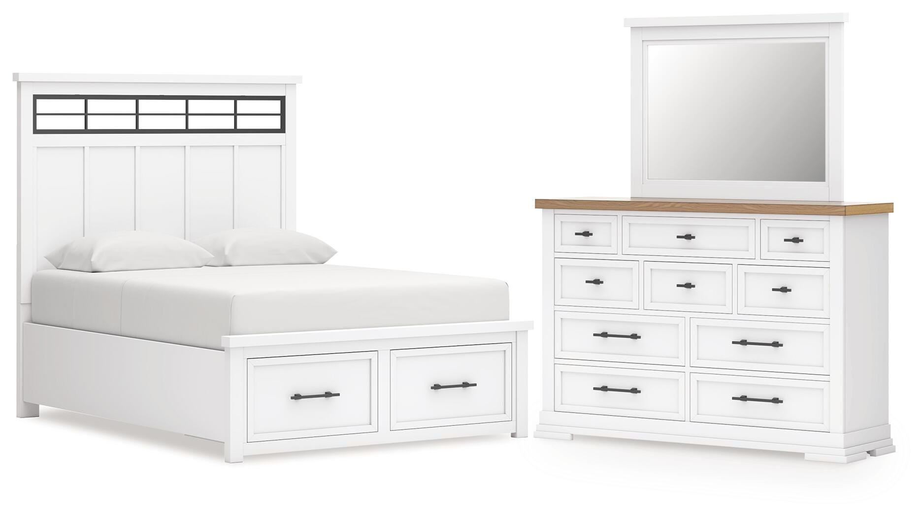 Ashbryn Panel Storage Bed Bedroom Set