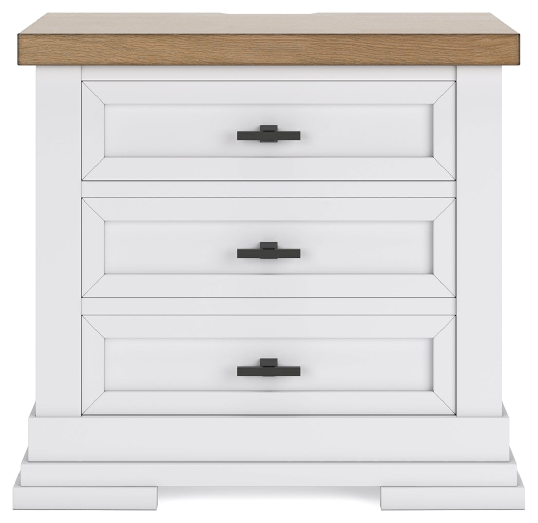 Ashbryn Three Drawer Night Stand