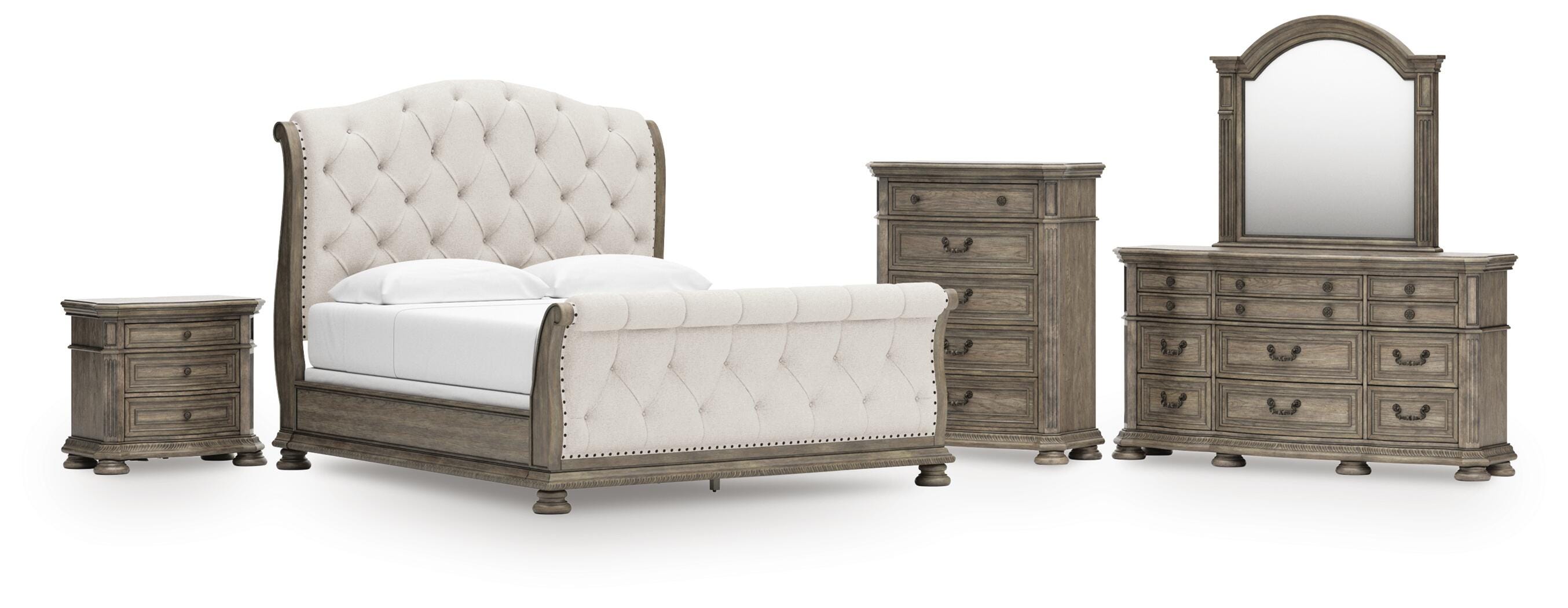Ardenfield Upholstered Sleigh Bed Bedroom Set
