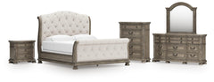 Ardenfield Upholstered Sleigh Bed Bedroom Set