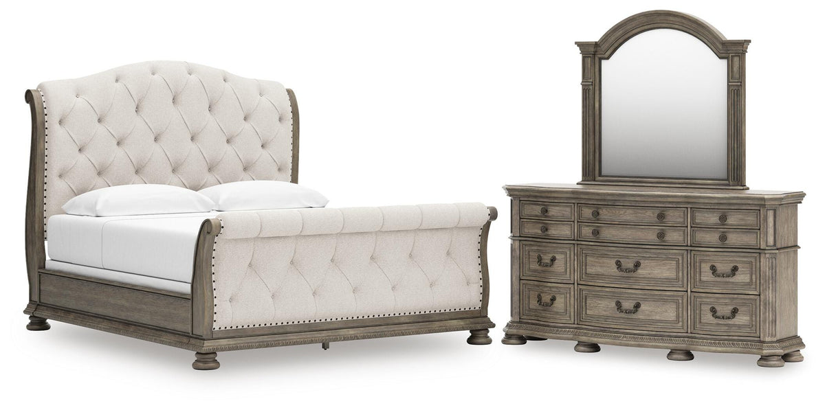 Ardenfield Upholstered Sleigh Bed Bedroom Set