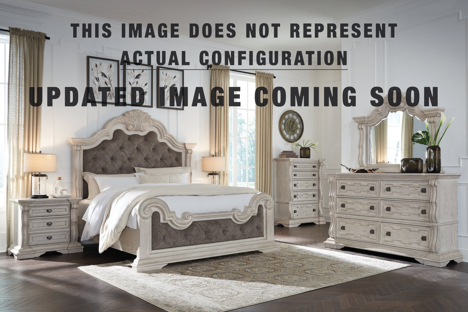 Andonhall Upholstered Panel Bed