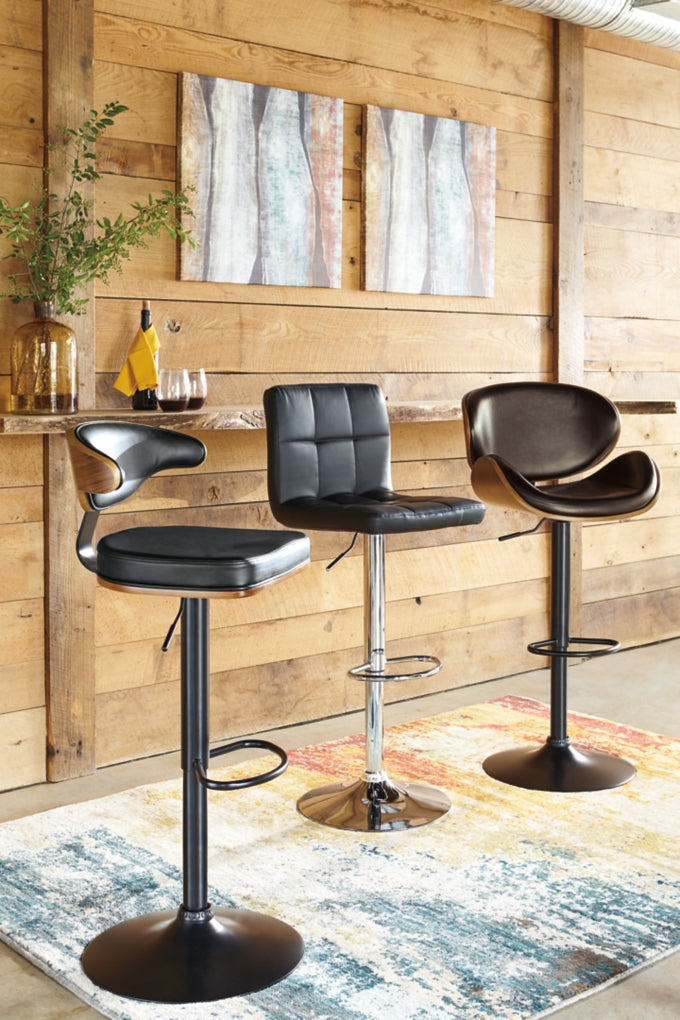 Bellatier Tall Upholstered Swivel Barstool