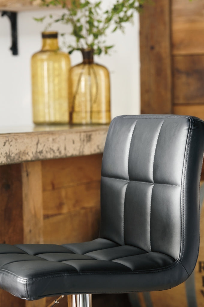 Bellatier Tall Upholstered Swivel Barstool