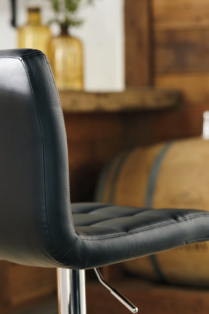 Bellatier Tall Upholstered Swivel Barstool