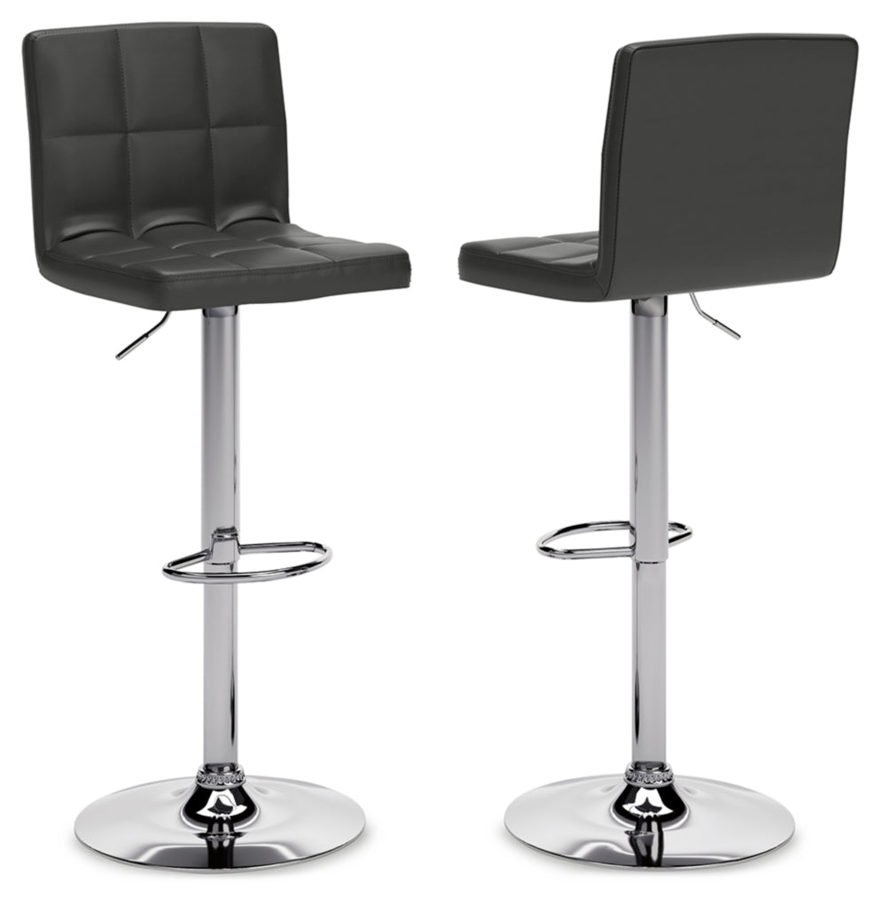 Bellatier Tall Upholstered Swivel Barstool