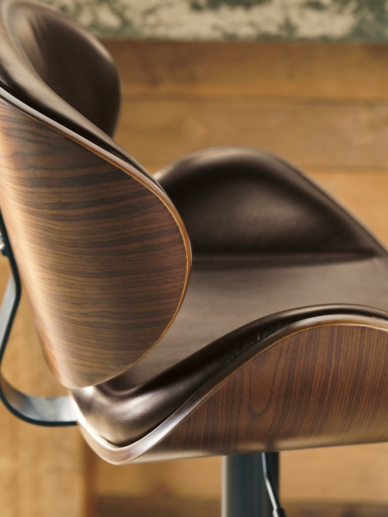 Bellatier Tall Upholstered Swivel Barstool