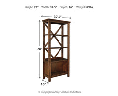 Baldridge Large Bookcase