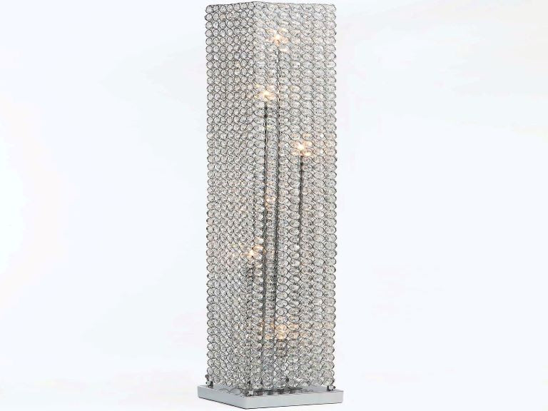 49"H Crystal Floor Lamp