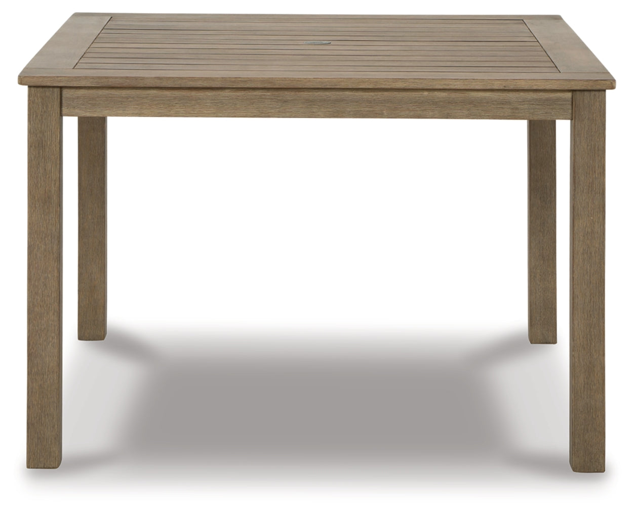 Aria Plains Square Dining Table with Umbrella Option