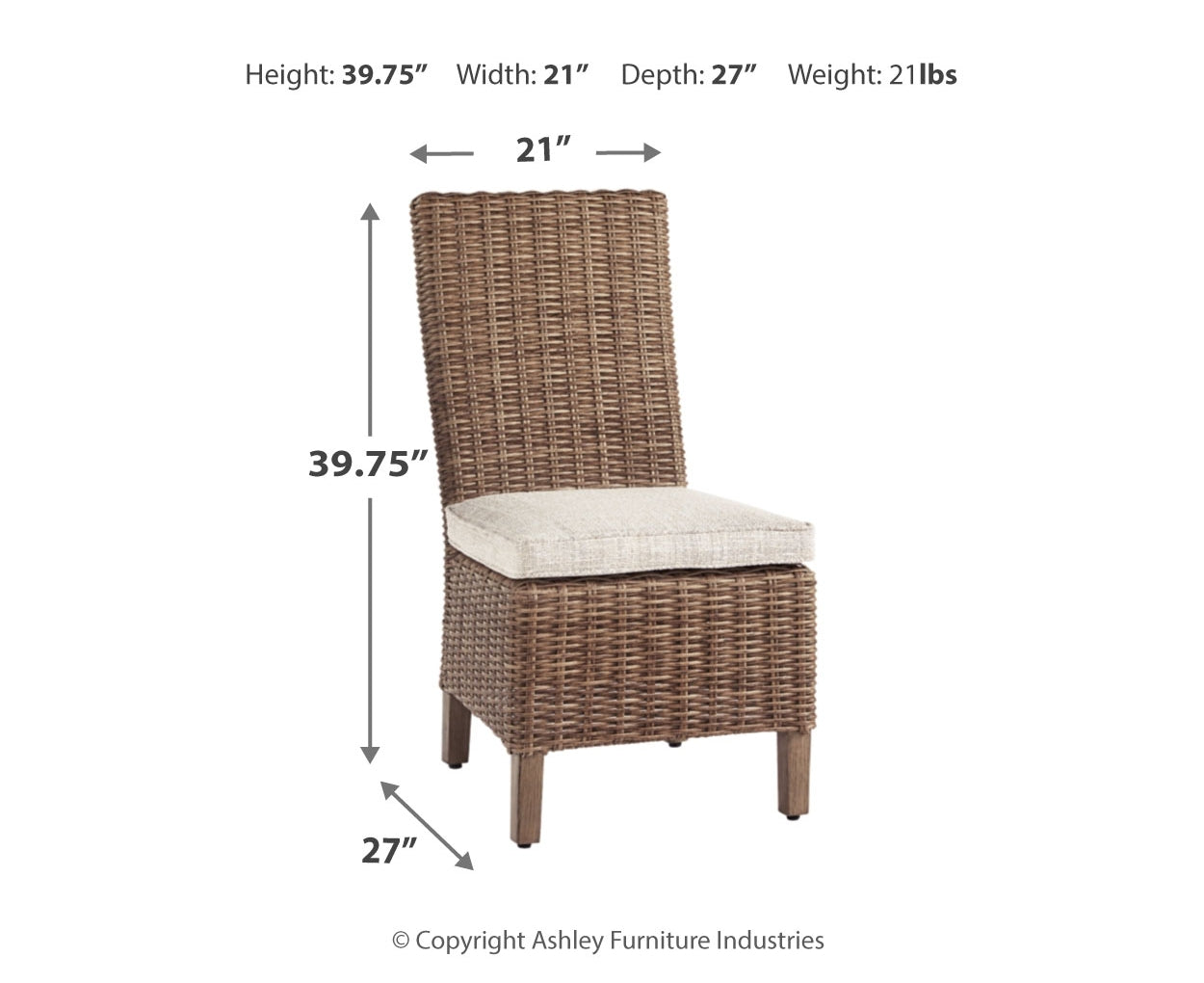 Beachcroft Side Chair with Cushion