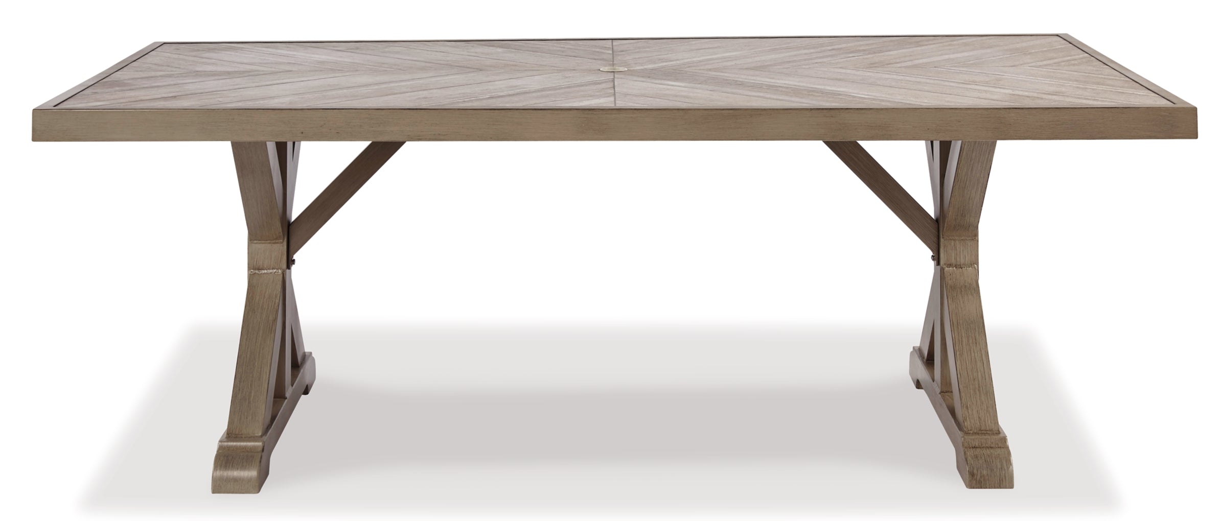 Beachcroft RECT Dining Table with Umbrella Option
