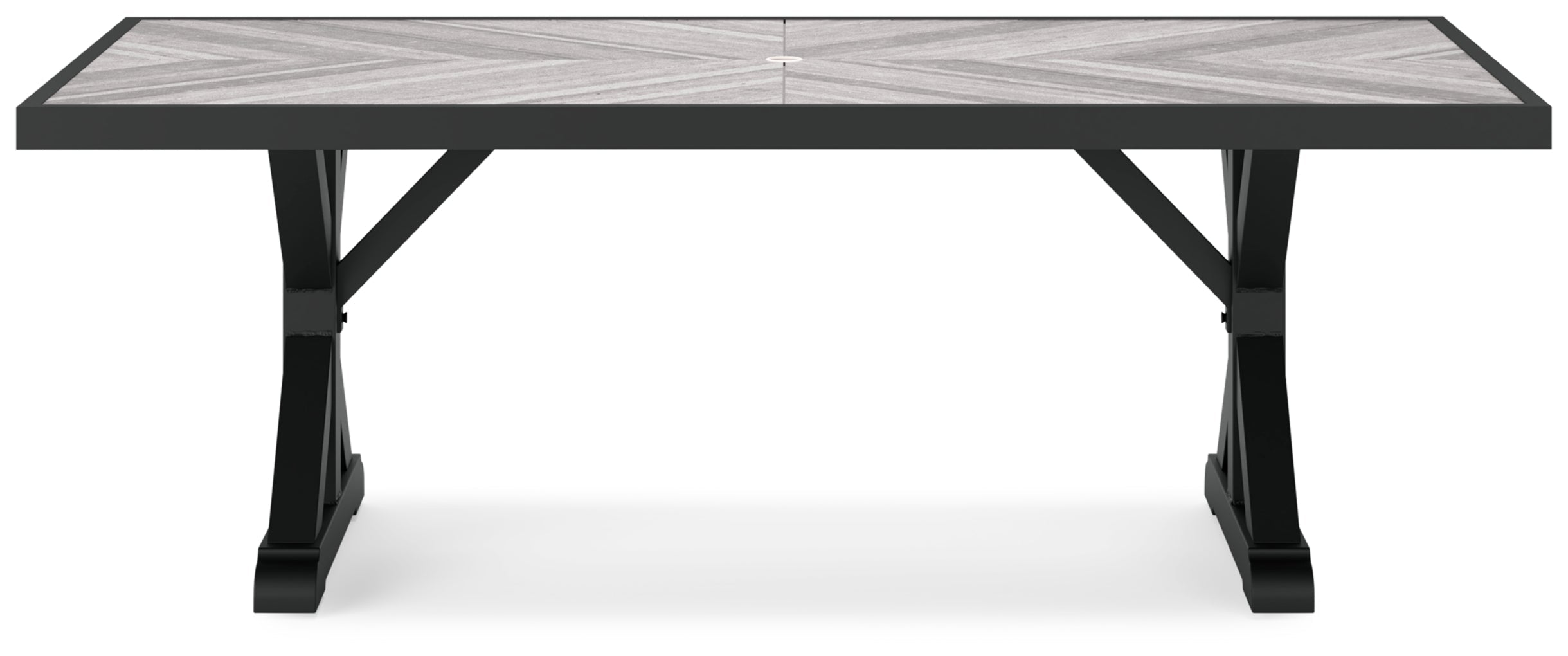 Beachcroft RECT Dining Table with Umbrella Option