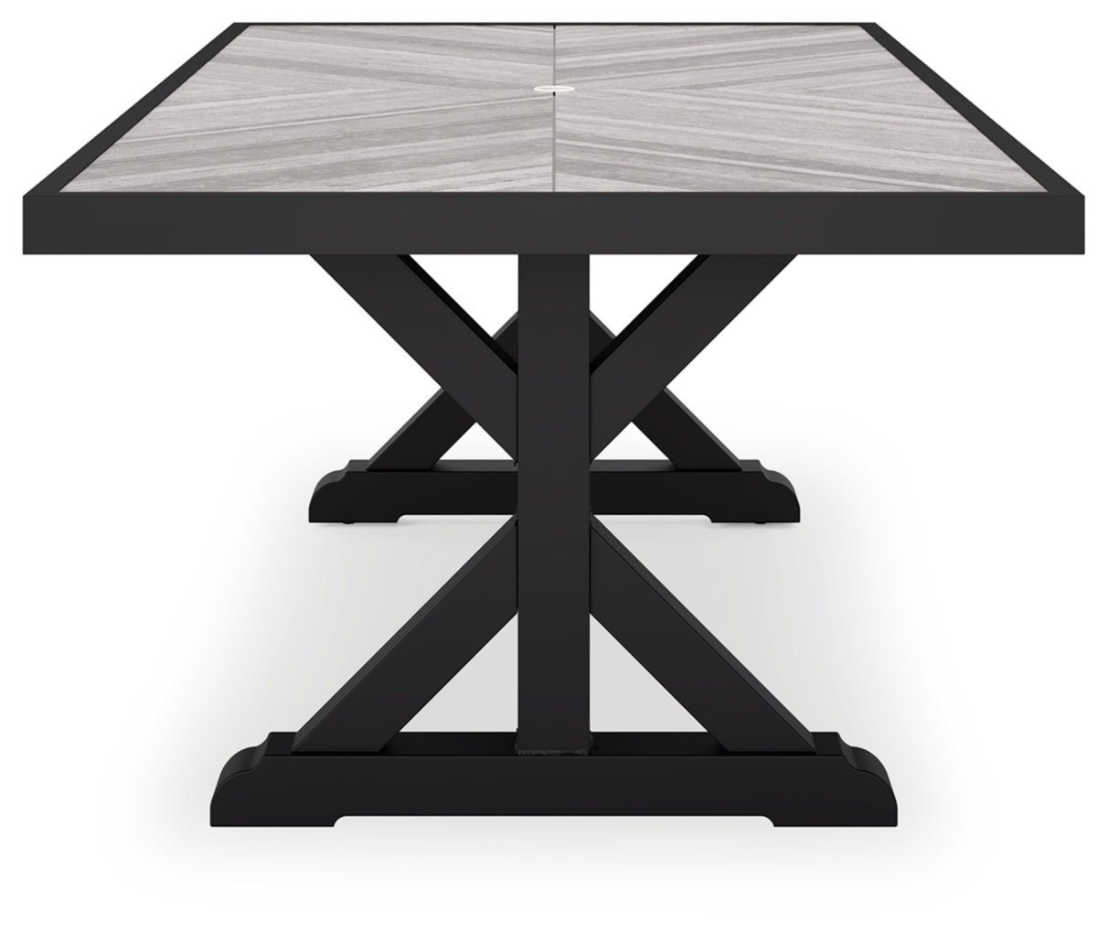 Beachcroft RECT Dining Table with Umbrella Option