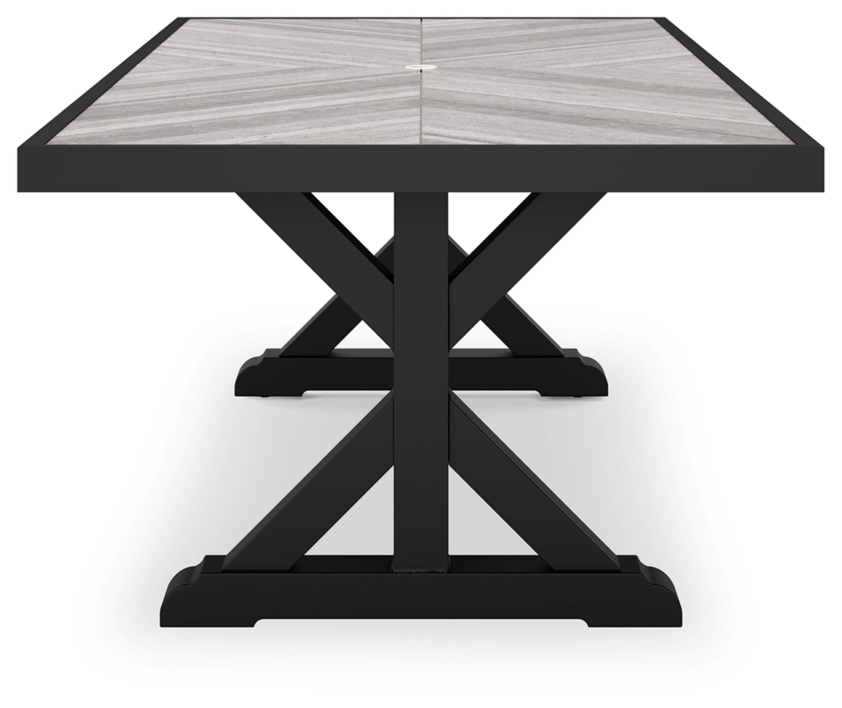 Beachcroft RECT Dining Table with Umbrella Option