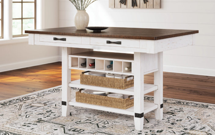 Becky Counter Height Table w/ 4 Stools