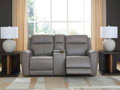 5Z-Relaxation Power Reclining Loveseat/Console/Adjustable Headrest