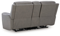 5Z-Relaxation Power Reclining Loveseat/Console/Adjustable Headrest