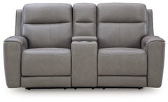 5Z-Relaxation Power Reclining Loveseat/Console/Adjustable Headrest