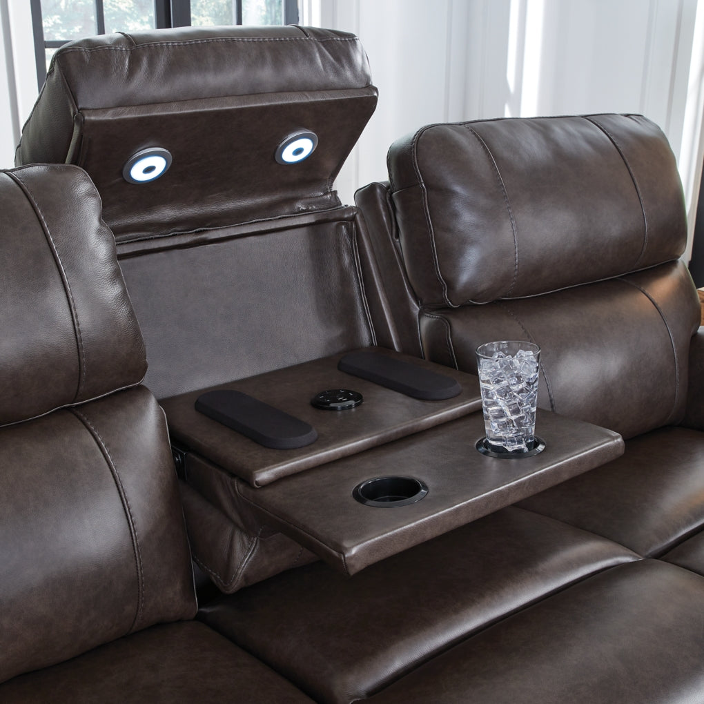 Beadel Power Reclining Sofa with Adjustable Headrest