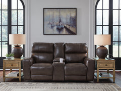 Beadel Power Reclining Loveseat/Console/Adjustable Headrest