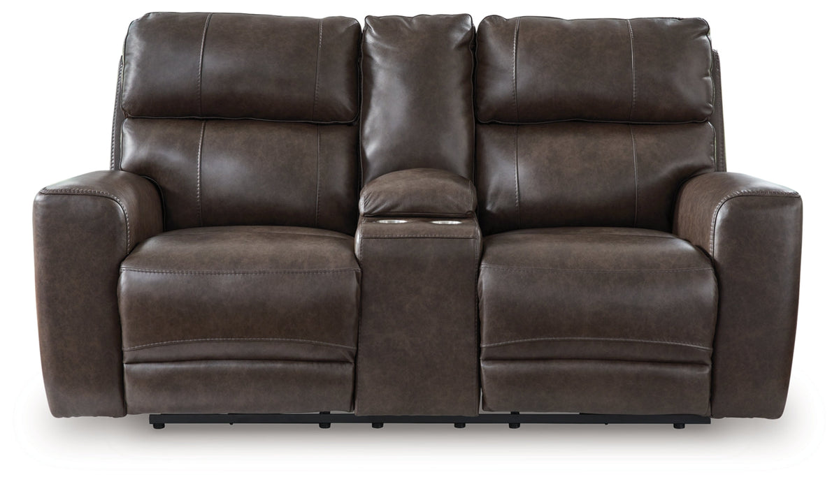 Beadel Power Reclining Loveseat/Console/Adjustable Headrest