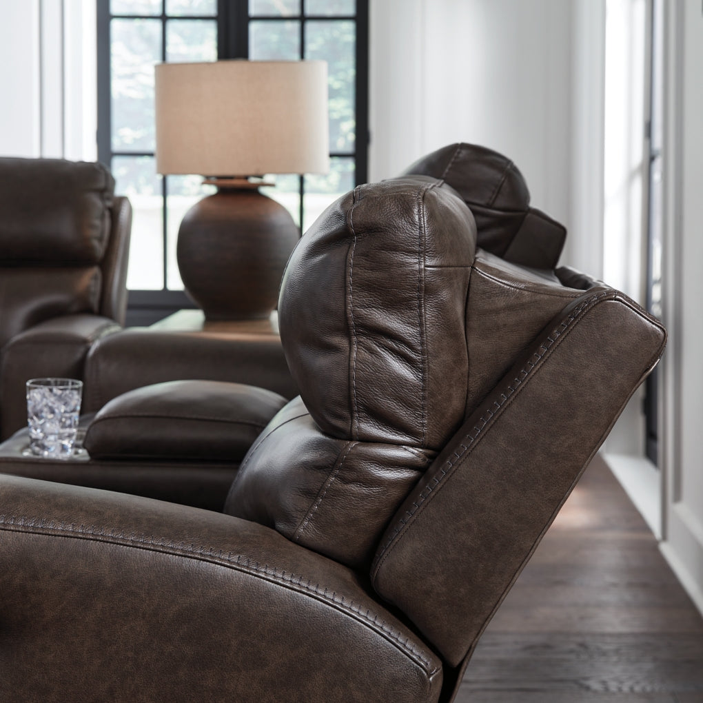 Beadel Power Reclining Loveseat/Console/Adjustable Headrest