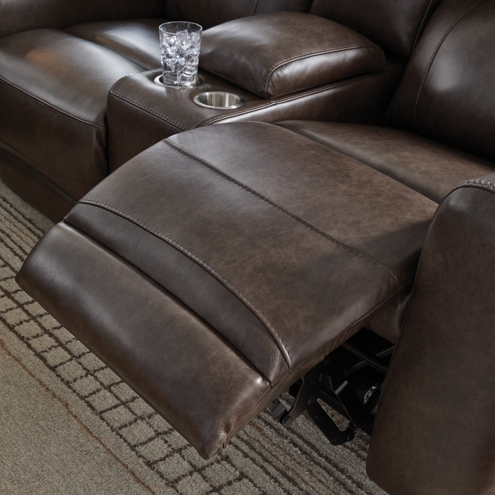 Beadel Power Reclining Loveseat/Console/Adjustable Headrest