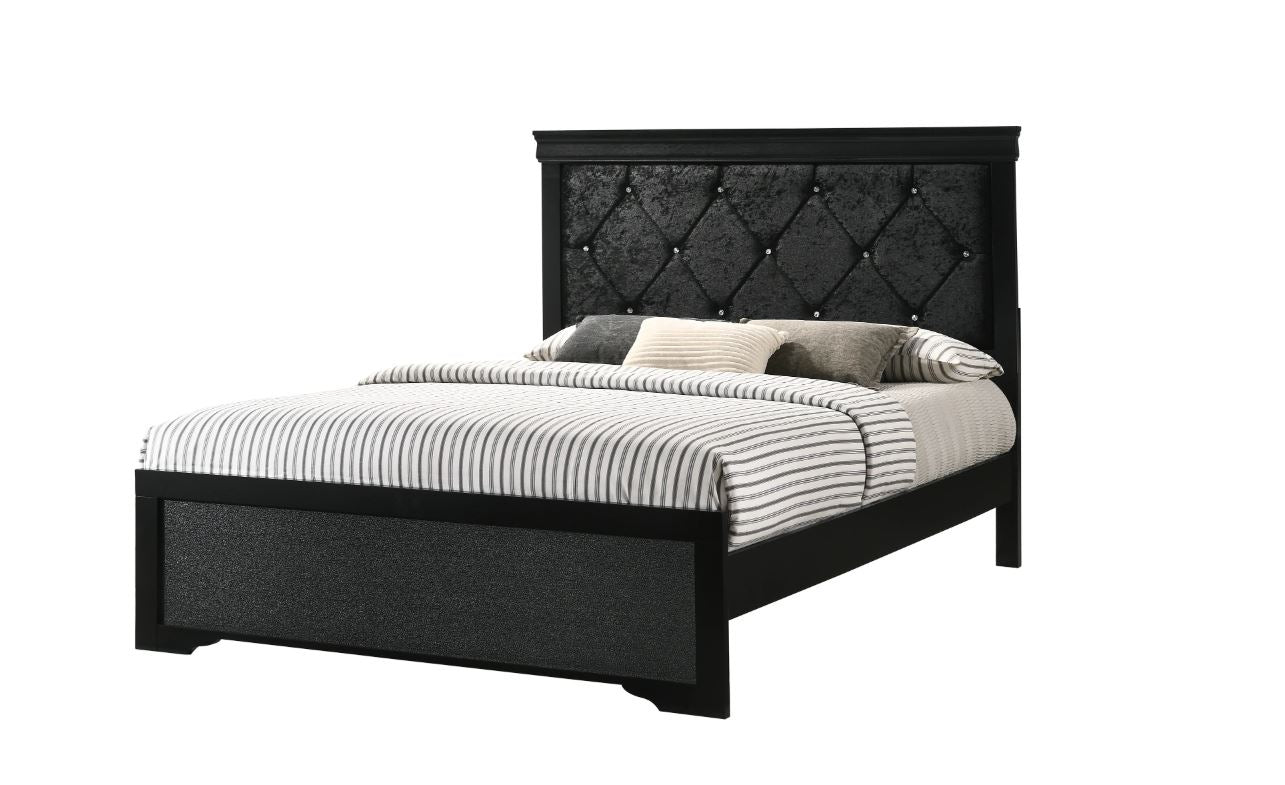 Amalia Black Queen Bedroom Set