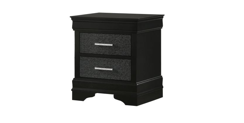 Amalia Black Nightstand