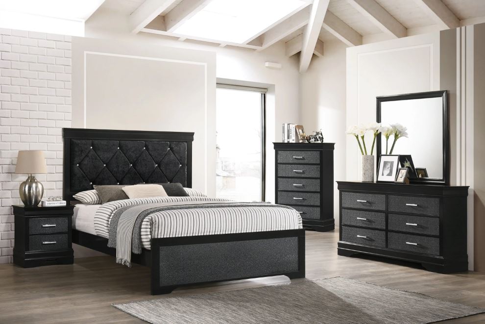 Amalia Black Nightstand