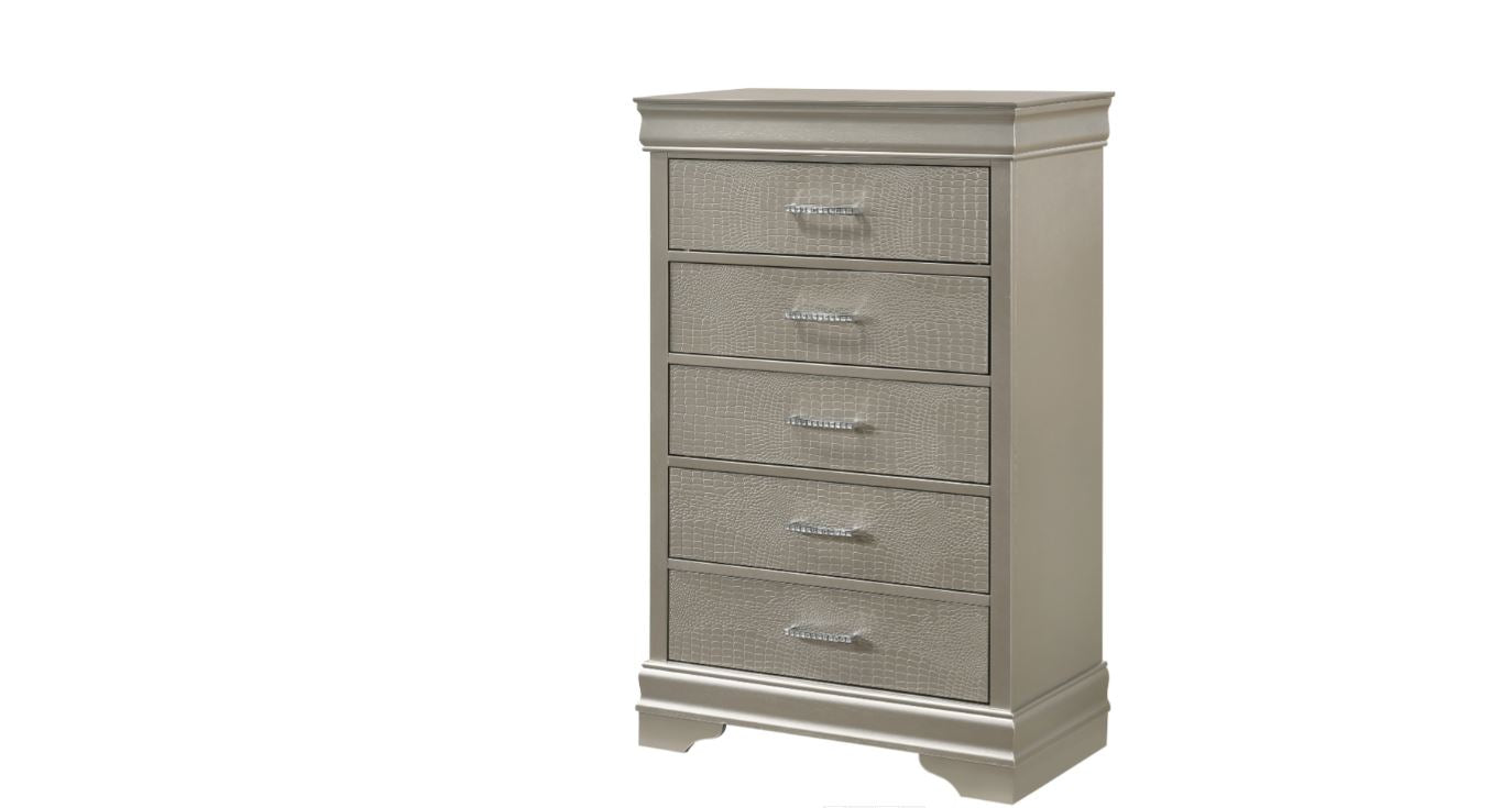 Amalia Champaign Full Bedroom Set